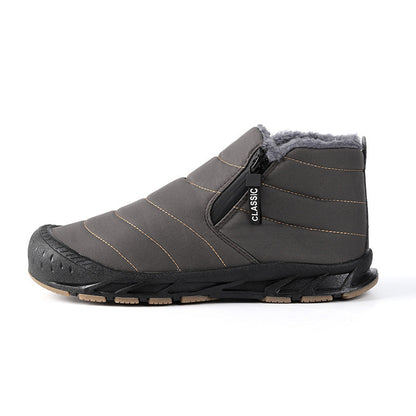 Damen Winterstiefel Gefüttert Rutschfest Klettverschluss