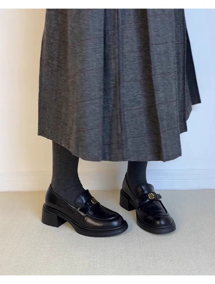 Damen Slipper Eleganter Blockabsatz Riemenverschluss Komfort