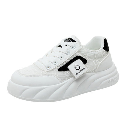 Damen Sneaker Chunky Strukturierte Oberfläche Modisch
