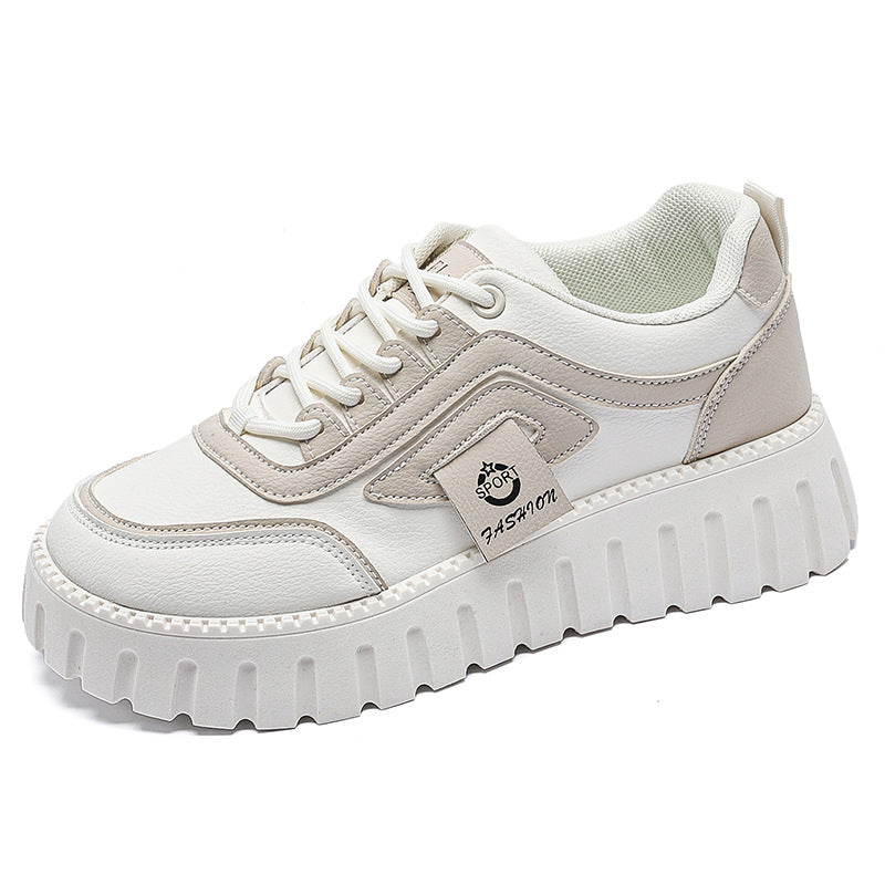 Damen Plattform Sneaker Leicht Bequem