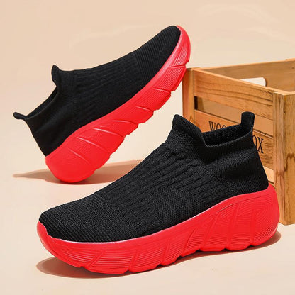 Damen Sneaker Elastisch Bequem Mit Dämpfung