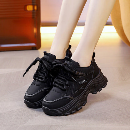 Damen Laufschuhe Sneaker Atmungsaktives Mesh Dicke Sohle