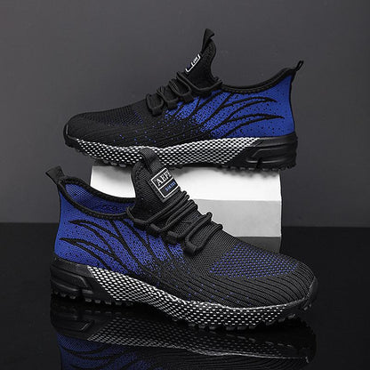 Damen Laufschuhe Sportlich Sneaker Strickdesign