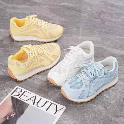 Damen Laufschuhe Atmungsaktives Mesh Rutschfeste Sohle Sportlich