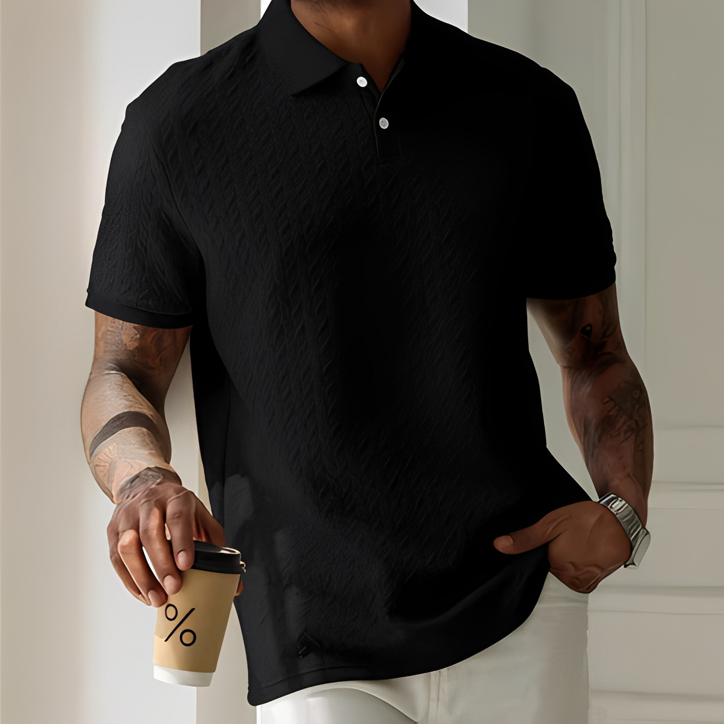 Herren Polo Shirt Slim Fit Modern