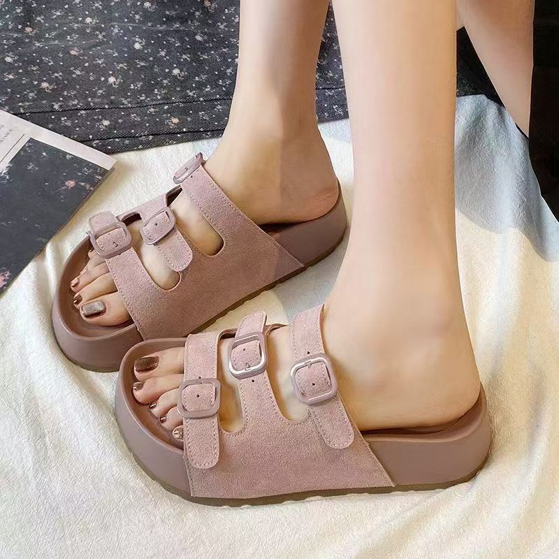 Damen Clogs Verstellbare Schnalle Bequem