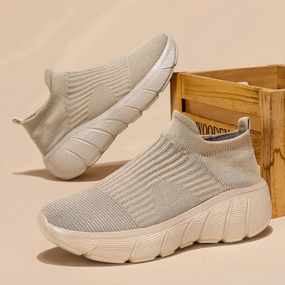 Damen Sneaker Elastisch Bequem Mit Dämpfung - Norvielle