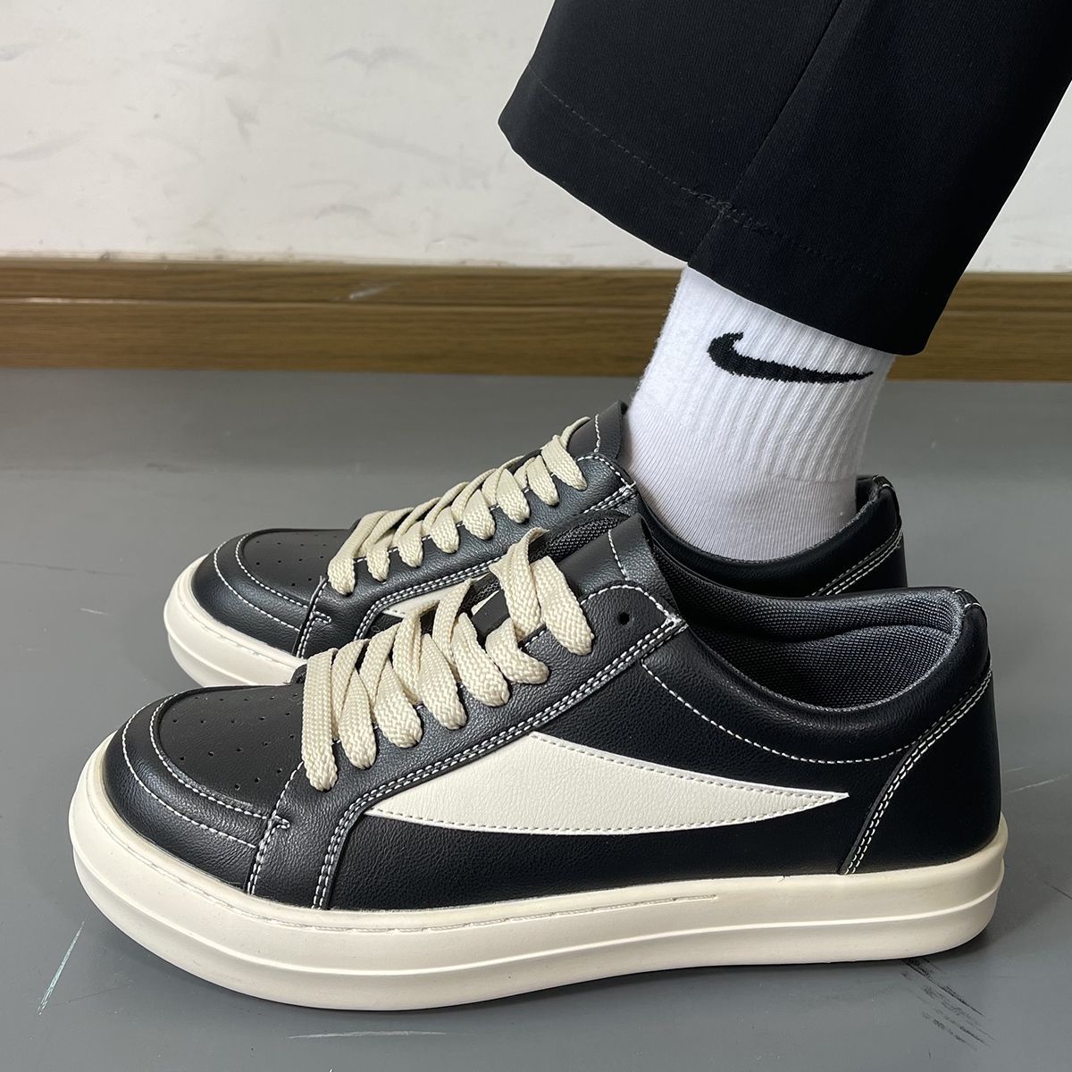 Damen Sneaker Leder Klassisch