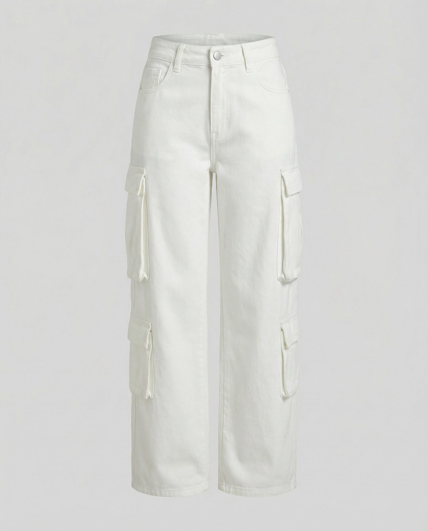 Damen Cargo-Hose Bequem Mit Großen Taschen