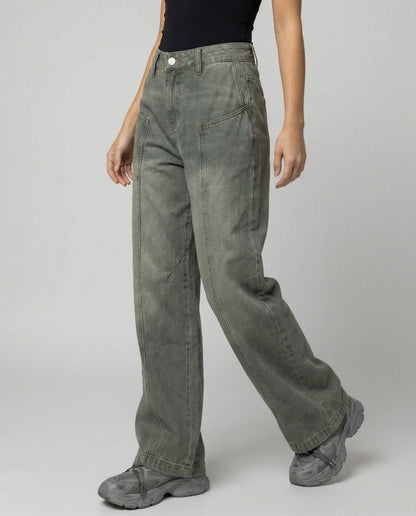 Damen Cargohose Elastisch Mit Fronttaschen - Norvielle