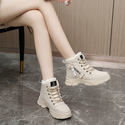 Damen High- Sneaker Warmfleece Rutschfest