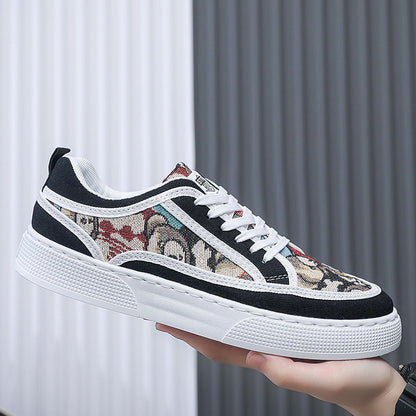 Damen Sneaker Bequem Sportlich Muster