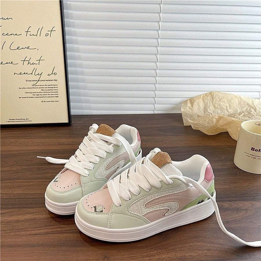 Damen Sneaker Weiches Blumenmuster