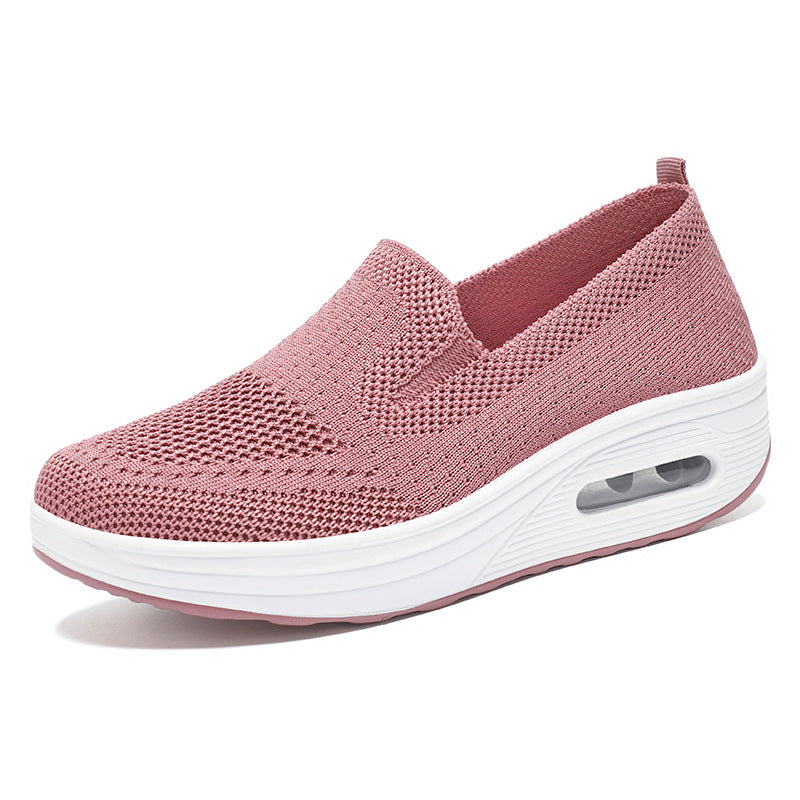 Damen Sneaker Bequem Weich Slip On