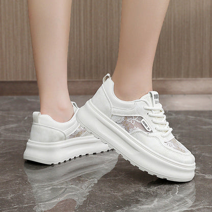 Damen Sneaker Chunky Bequem Mesh