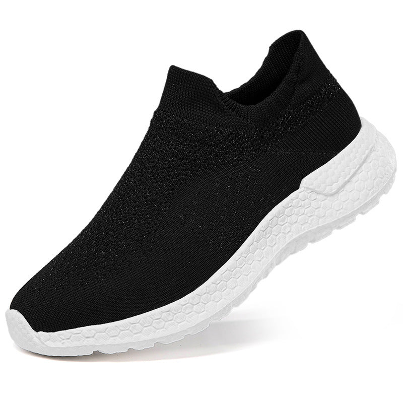 Damen Sneaker Strick Schuhe Bequem