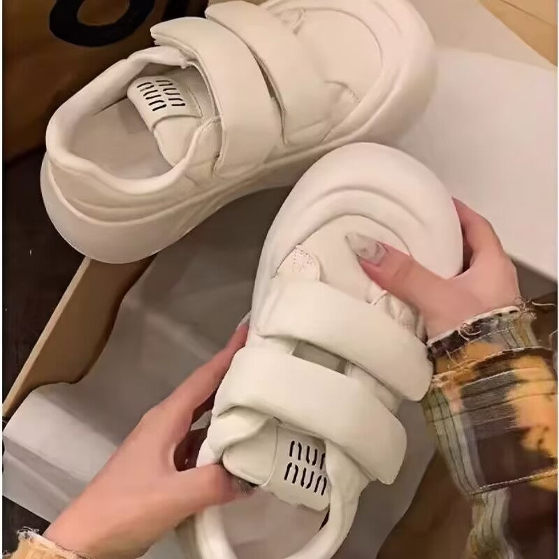 Damen Sneaker Weiches Innenleben Klettverschluss Bequem