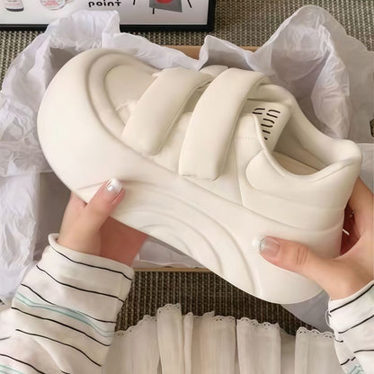 Damen Sneaker Weiches Innenleben Klettverschluss Bequem