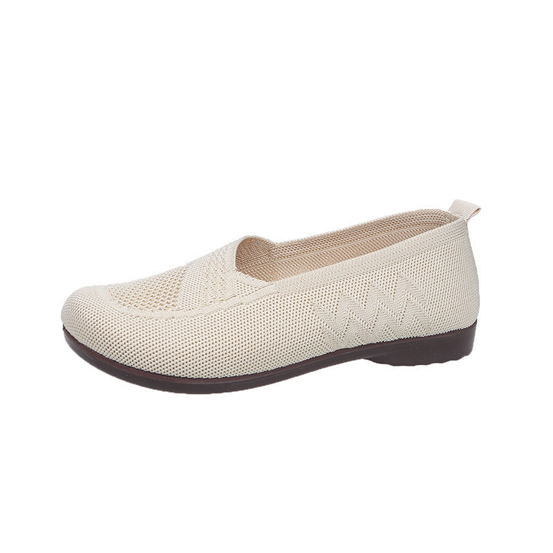 Damen Ballerinas Atmungsaktiv Elastisch Bequem