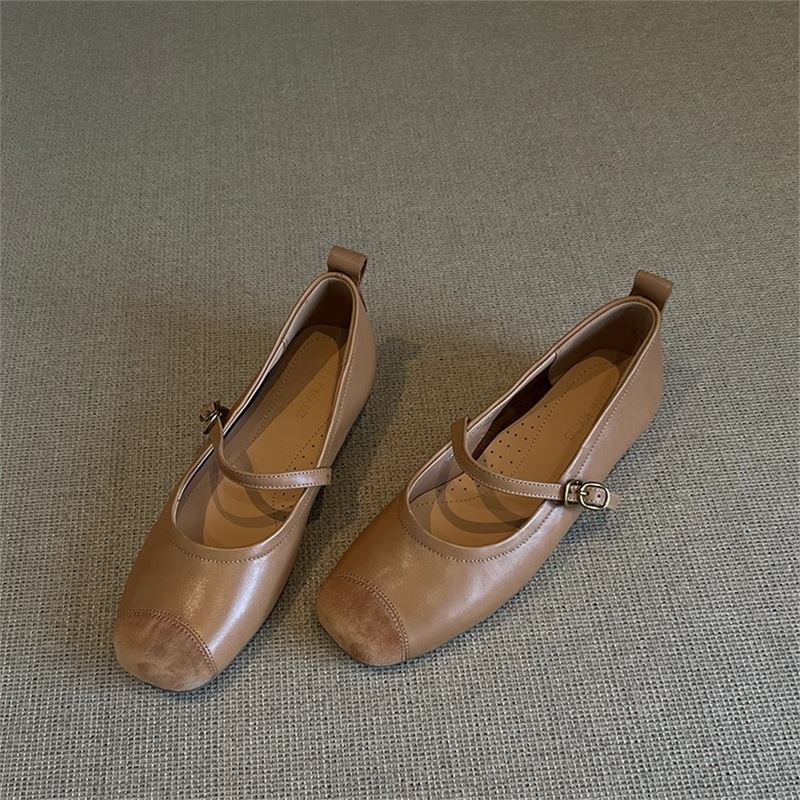 Damen Ballerinas Elegant Riemenverschluss Bequem