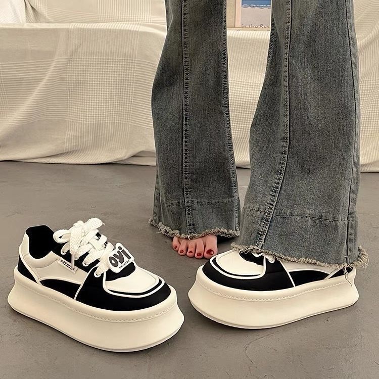 Damen Plateau Sneaker Sportlich Mode