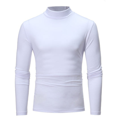 Herren Langarm T-Shirt Modern Slim Fit Kragen