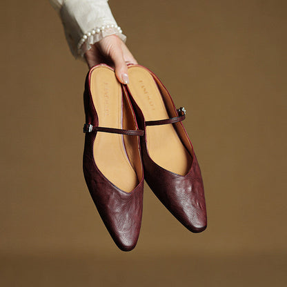 Damen Leder-Slipper Echtleder Bequem