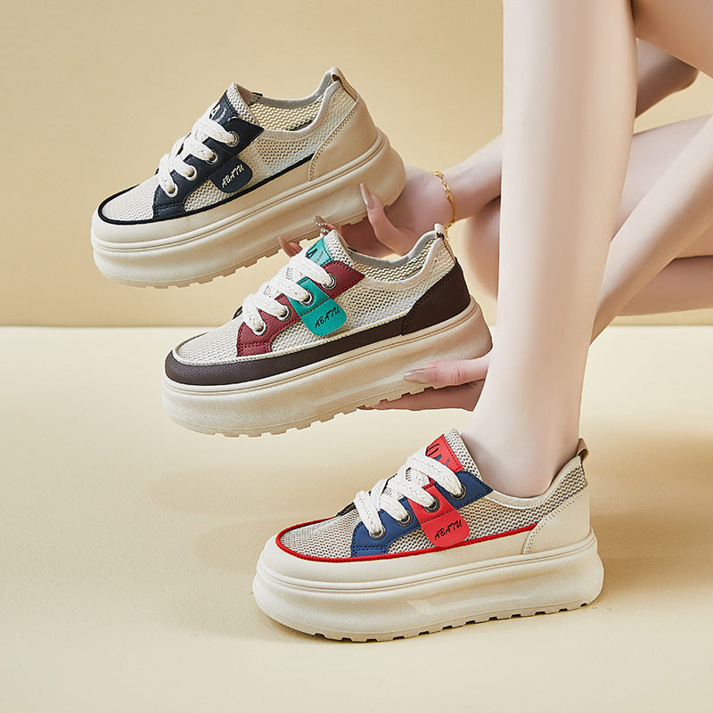 Damen Sneaker Leicht Luftig Weiß - Norvielle