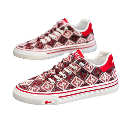 Damen Sneaker Rutschfest Trendy Grafik Design