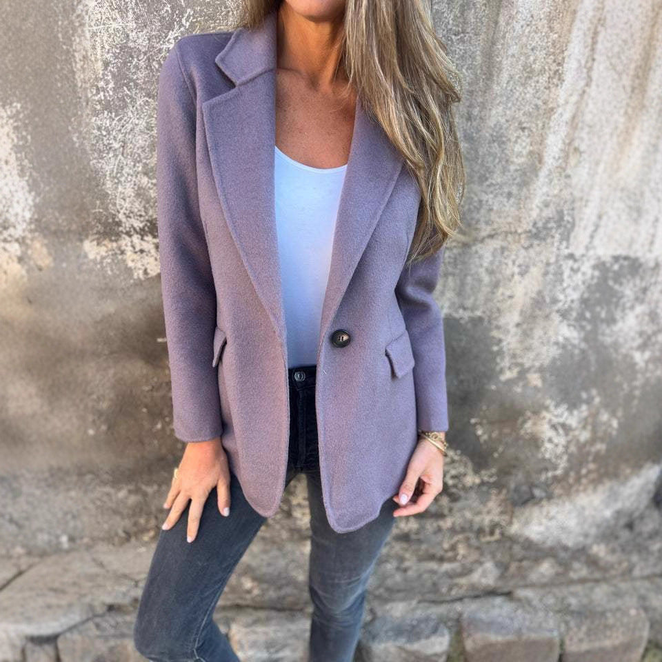 Damen Blazer Gestreift Elegant Berliner Stil