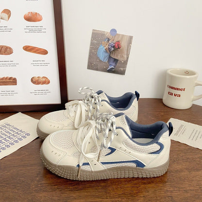Damen Sneaker Atmungsaktiv Dämpfung Schnürsystem