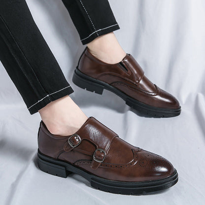 Damen Monk Schuhe Leder Elegantes Design