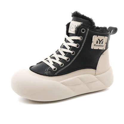Damen Sneaker Weich Elastische Sohle Hoch - Norvielle