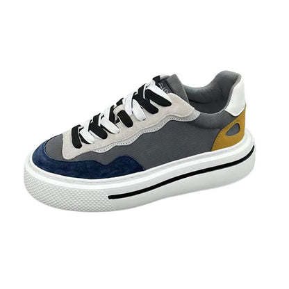 Damen Plattform Sneaker Mode Schuhe