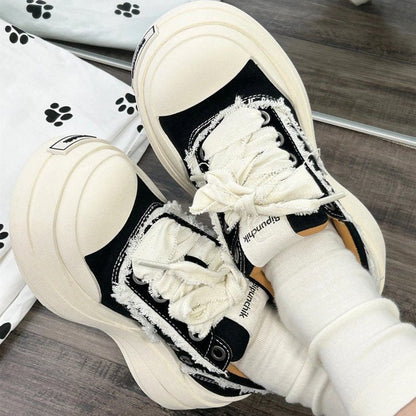 Damen Plateau Sneaker Hochzeitsschuhe Komfortabel