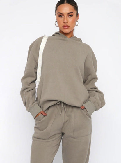 Damen Hoodie Set Oversized Jogger Bequem - Norvielle