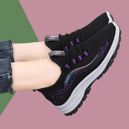 Damen Laufschuhe Atmungsaktiv Rutschfest Sport