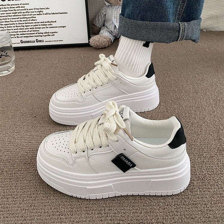 Damen Hoch Sneaker Weiches Innenfutter Elegante Schnürung