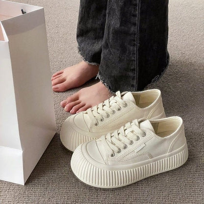 Damen Plattform Sneaker Bequem Mit Dämpfung Elegantes Design - Norvielle