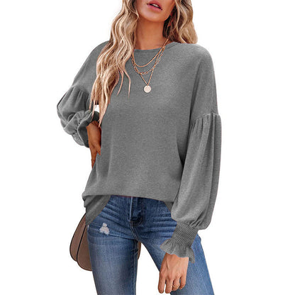 Damen Pullover mit Puffärmeln Modern Glamour