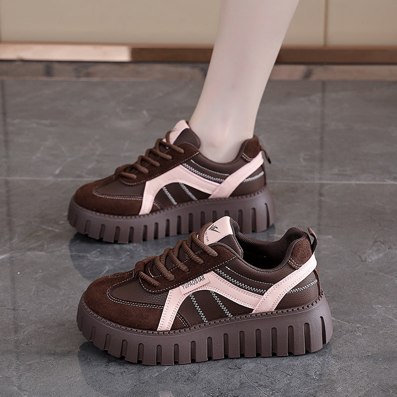 Damen Sneaker Bequem Chunky Sohle Sportschuh Weite