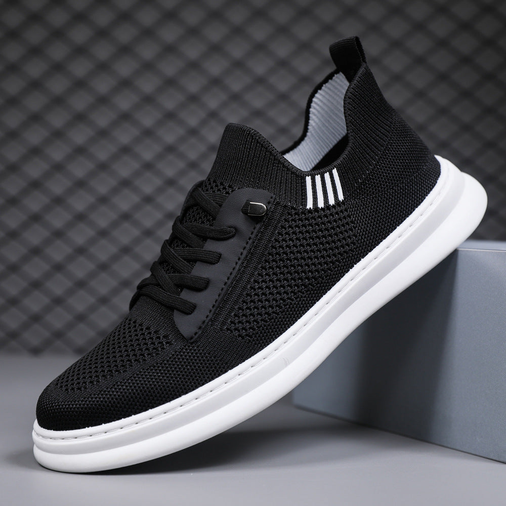 Damen Sneaker Bequem Elastisch Mit Reißverschluss