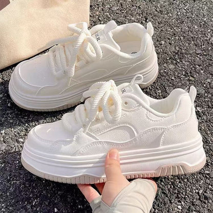 Damen Sneaker Bequem Dämpfende Laufsohle