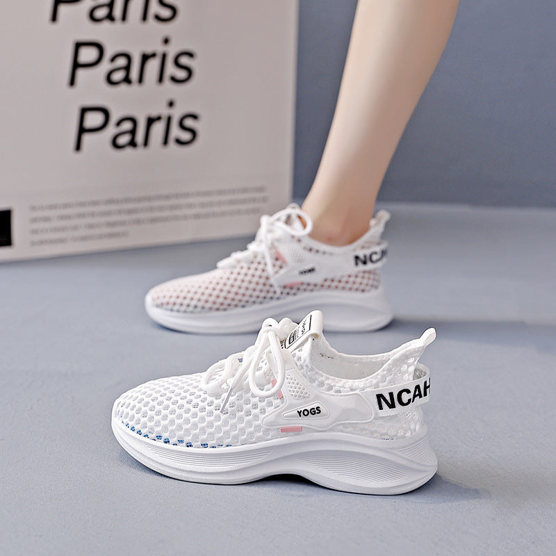 Damen Sneaker Atmungsaktives Netz Weich