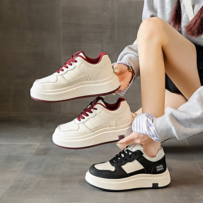 Damen Sneaker Sportlich Dicke Laufsohle