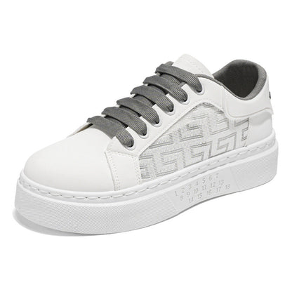 Damen Plateau Sneaker Atmungsaktiv Höher Modisch