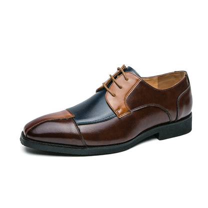 Herren Schnürschuhe Elegantes Leder Zweifarbig