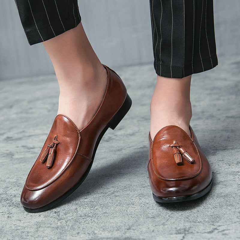 Damen Mokassins Elegante Leder Schuhe