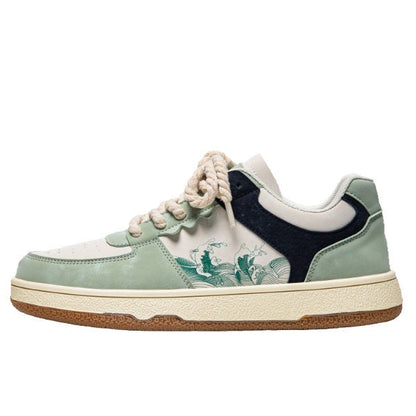 Damen Sneaker Leder Sportlich