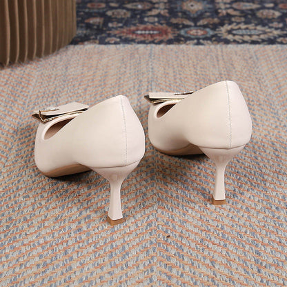 Damen High Heel Pumps mit Schmuckdetail Elegant